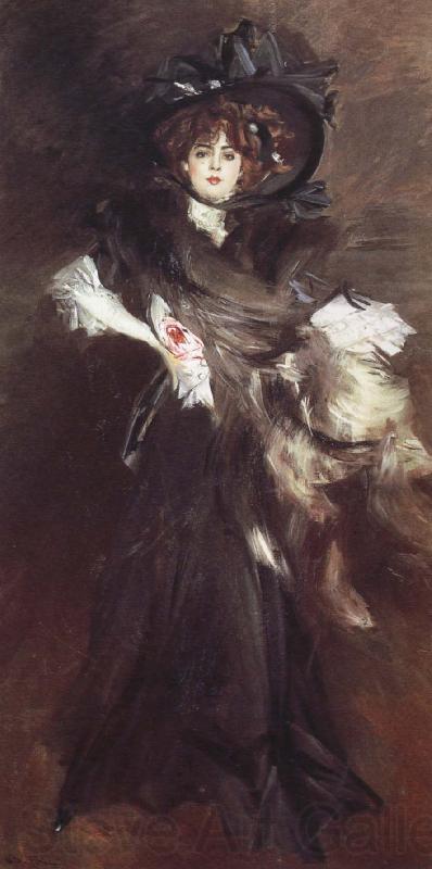 Giovanni Boldini Portrait of Mlle Lantelme